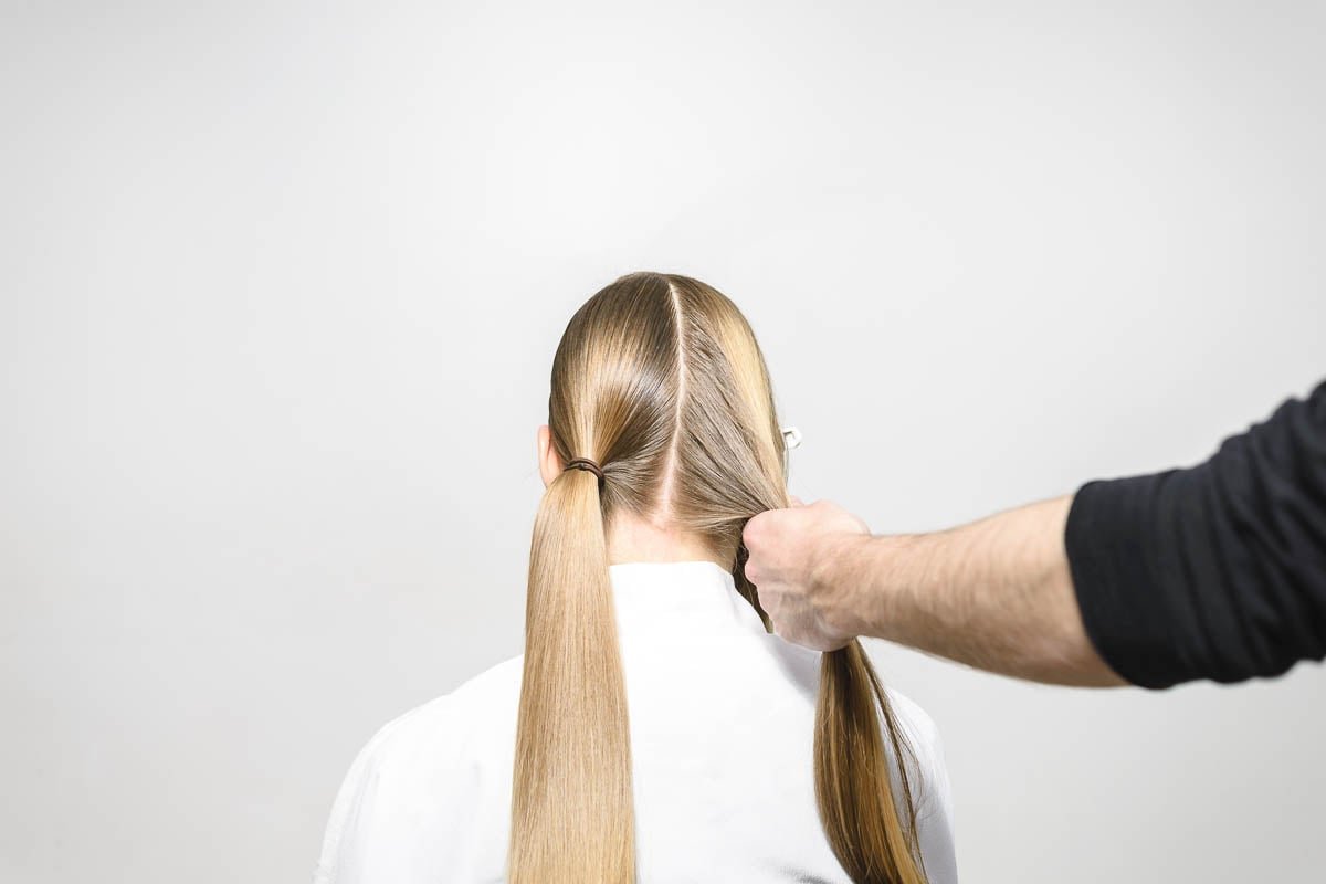 Flätade hårknutar Tutorial Step 5 Kerastase